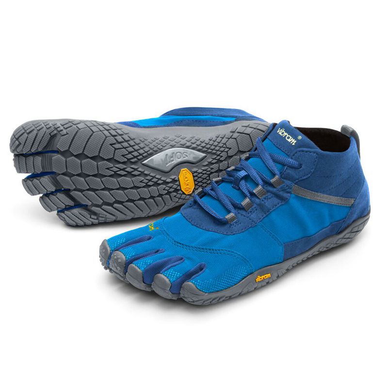 Vibram FiveFingers V-Trek Férfi Túracipő - Kék RRZF965